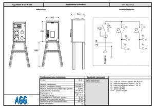 Rozdzielnica budowlana RB-24-K wer. A