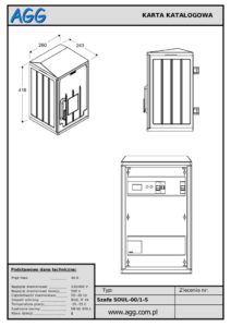 Szafa oświetlenia ulicznego SOUL-00/1-S
