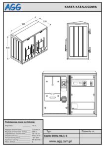 Szafa oświetlenia ulicznego SOUL-01/1-S