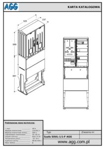 Szafa oświetlenia ulicznego SOUL-1/1-F