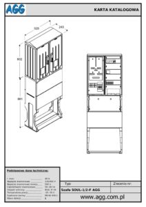 Szafa oświetlenia ulicznego SOUL-1/2-F