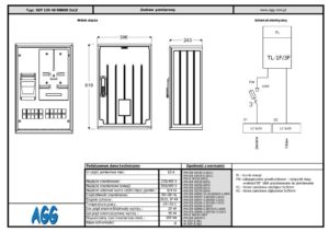 Szafa pomiarowa SZP 135 46 RBK00 2XLZ