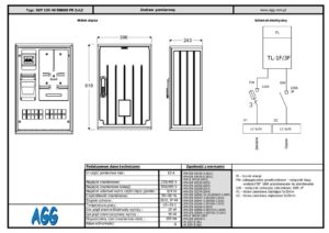 Szafa pomiarowa SZP 135 46 RBK00 FR 2XLZ